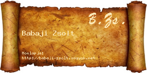 Babaji Zsolt névjegykártya